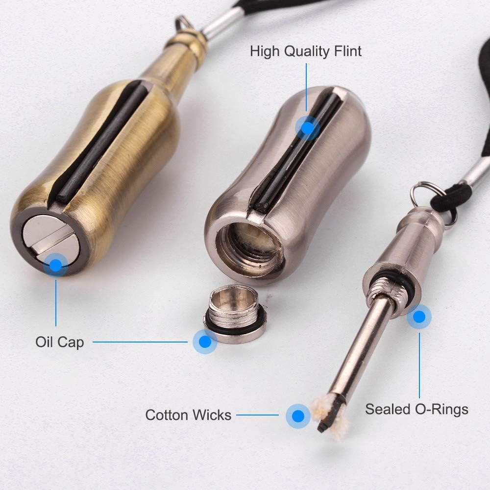 Permanent Match Keychain, Waterproof Matchstick Fire Starters Portable Camping L