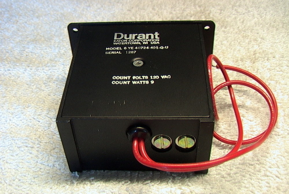 DURANT ANALOG COUNTER 6-YE-40724-401-Q USED RESETABLE
