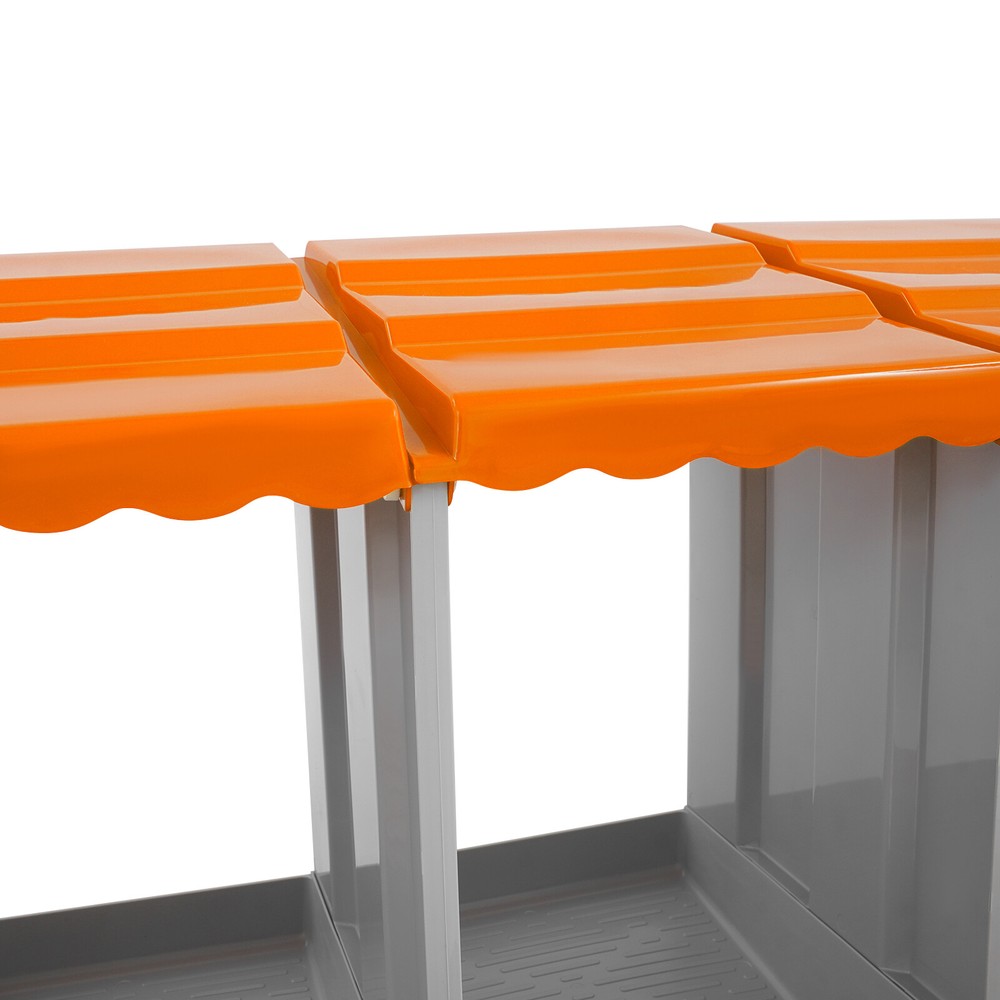 5-Compartment Chicken Nesting Box, Chicken Nest Laying Box with Egg Collection