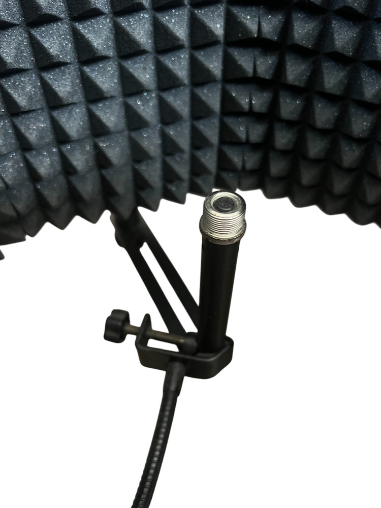 AxcessAbles Mic Reflection Pop Filter Pyramidal Acoustic Foam Lining Lightweight