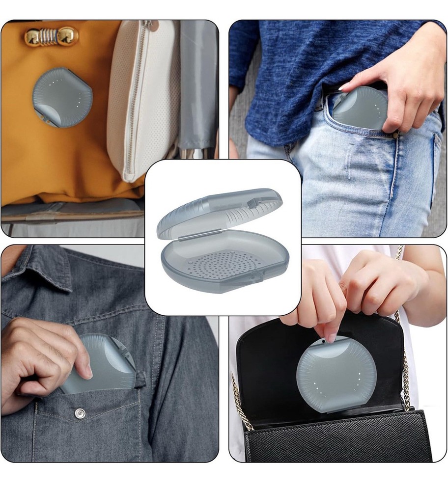 Aligner Retainer Case Braces Storage Orthodontic Box Gray