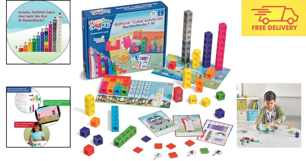 Hands-On MathLink Cubes for Kids: Build Numberblocks & Learn Fun Math Skills