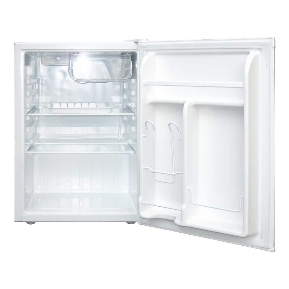 Magic Chef 2.6 cu. ft. Mini Fridge White Upfront Adjustable Thermostat Control
