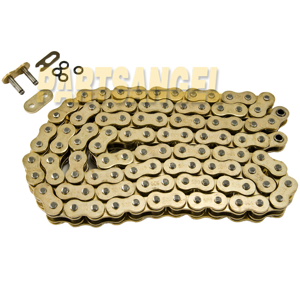 New Gold 520 O-Ring Drive Chain for Honda CRF450R CRF250R XR200R CRF230F CBR300R