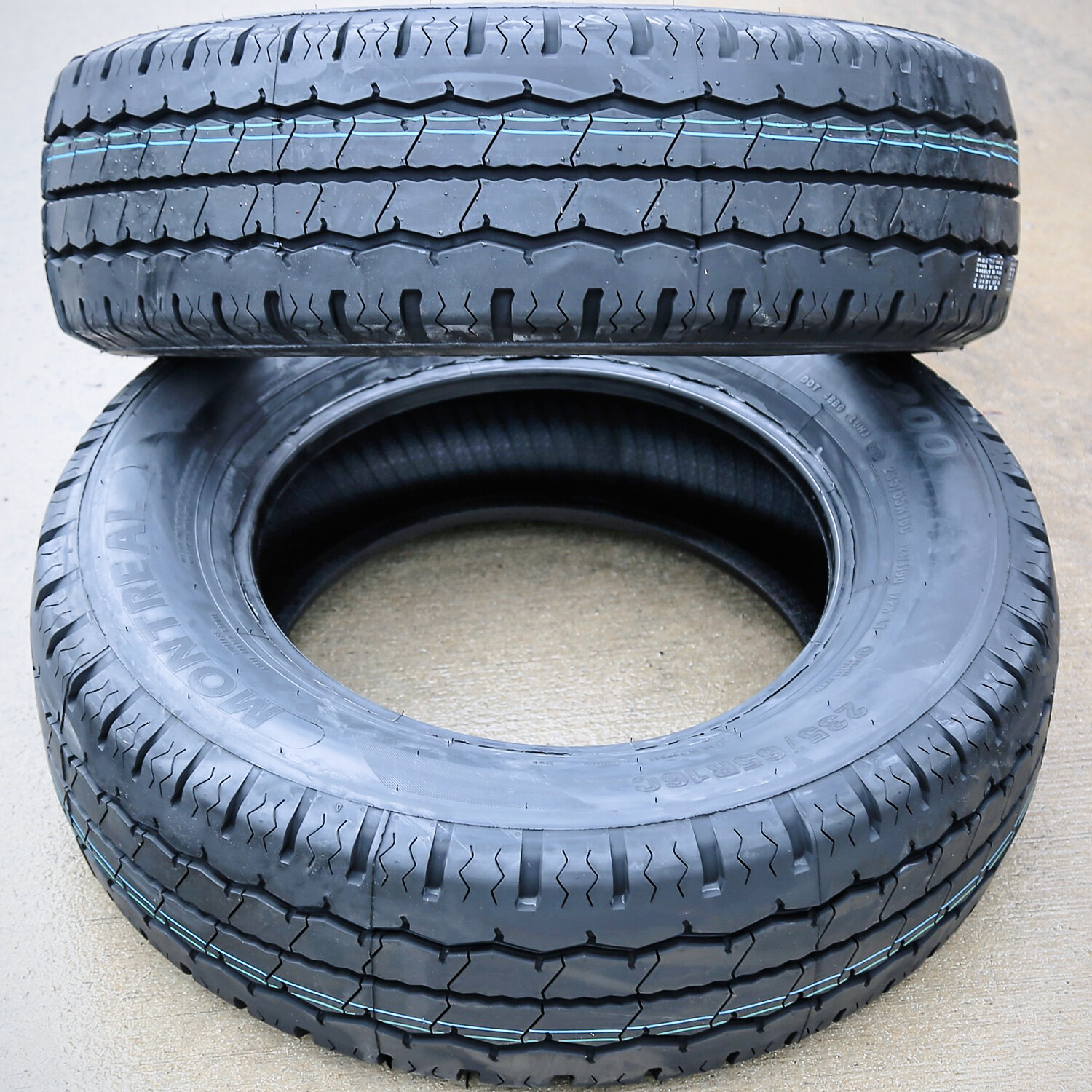 4 Tires Montreal LT-200 235/65R16C Load F 12 Ply Commercial