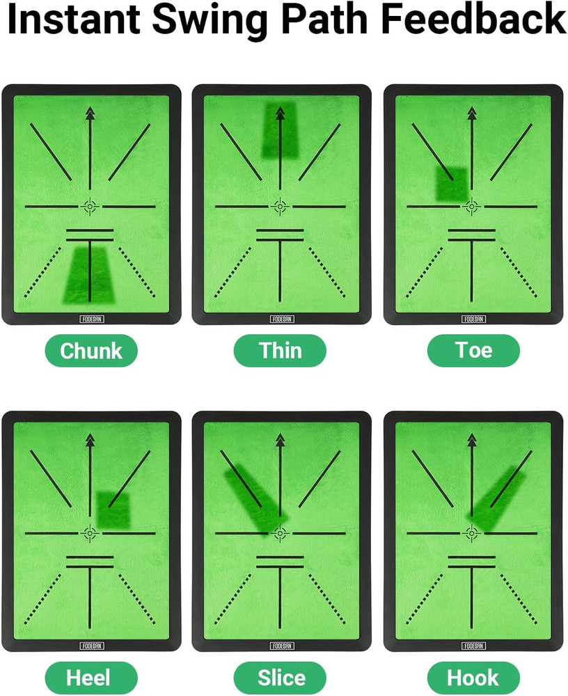 Golf Hitting Mat – Practice Mat with Swing Path Feedback & Impact Detection – In