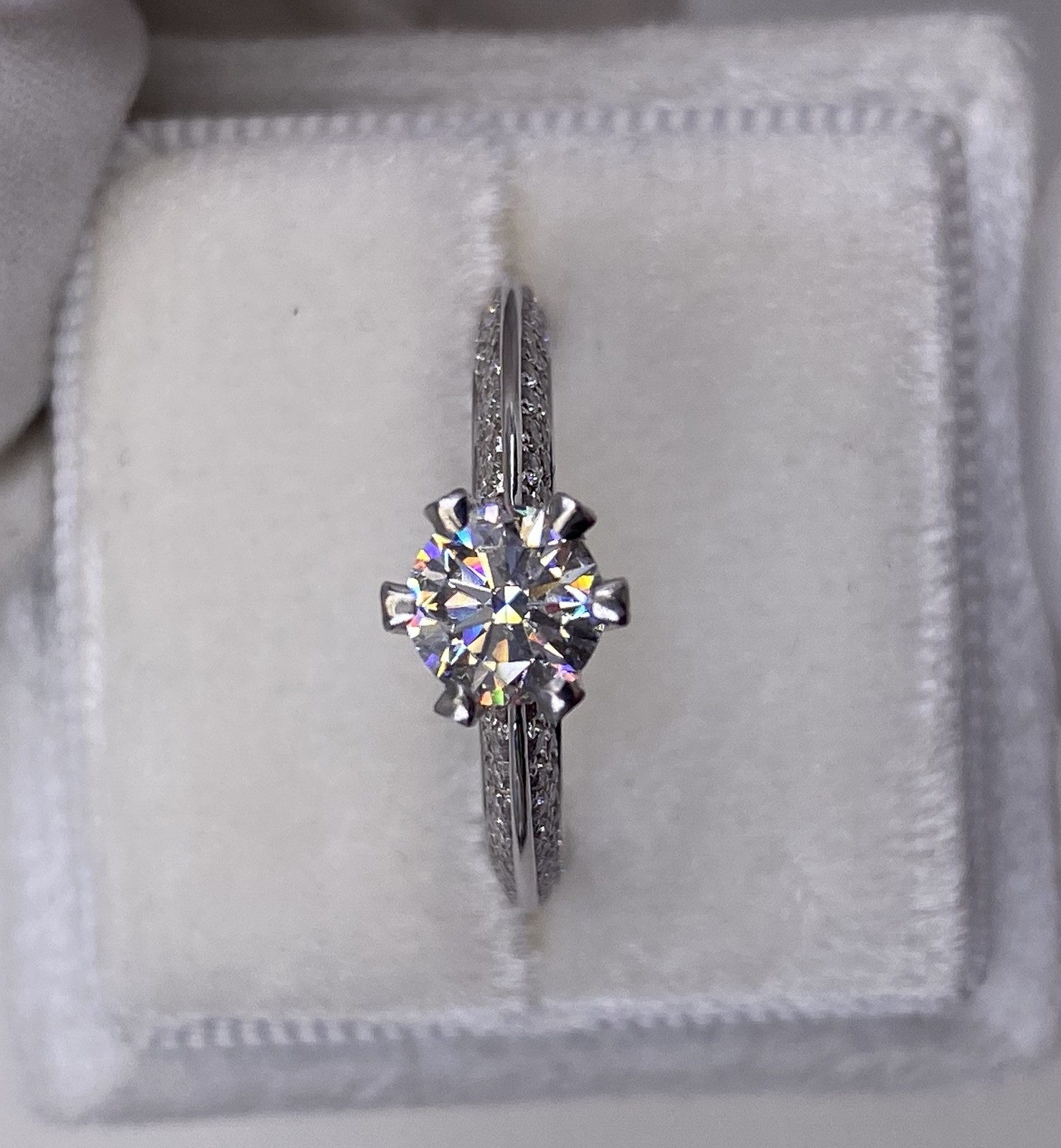 DIAMOND ENGAGEMENT RING ROUND VS1 E 1.6 CT GROWN LAB CREATED PLATINUM NEW SZ 4-9