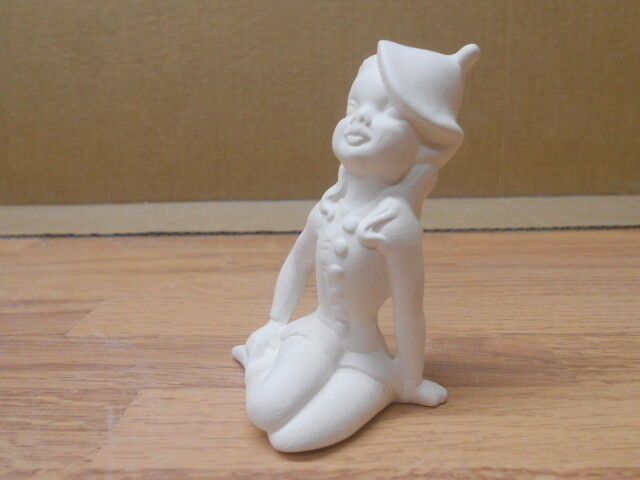 C-0945 Set of (3) Pixie / Elf Figurines Ceramic Bisque U Paint