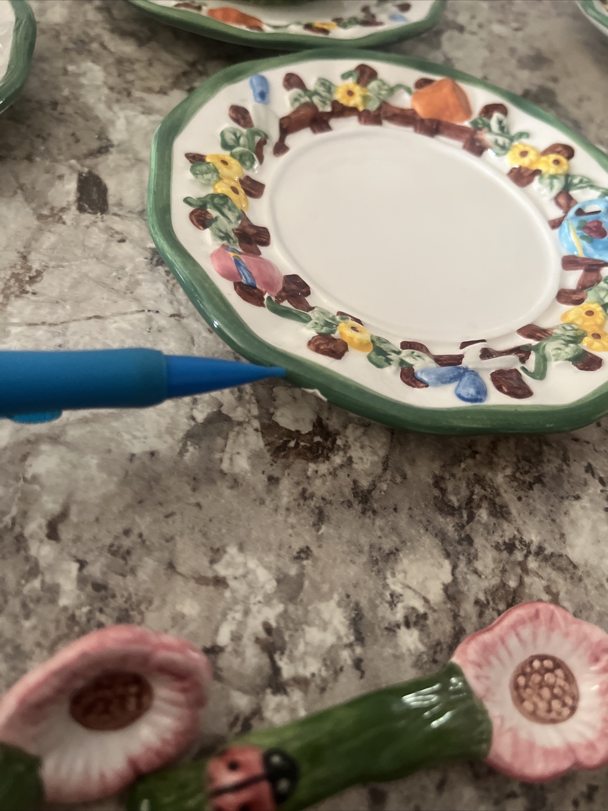 1999 Mercuries Garden Party Springtime Easter Bunny Tea Party 15 Piece Set VTG