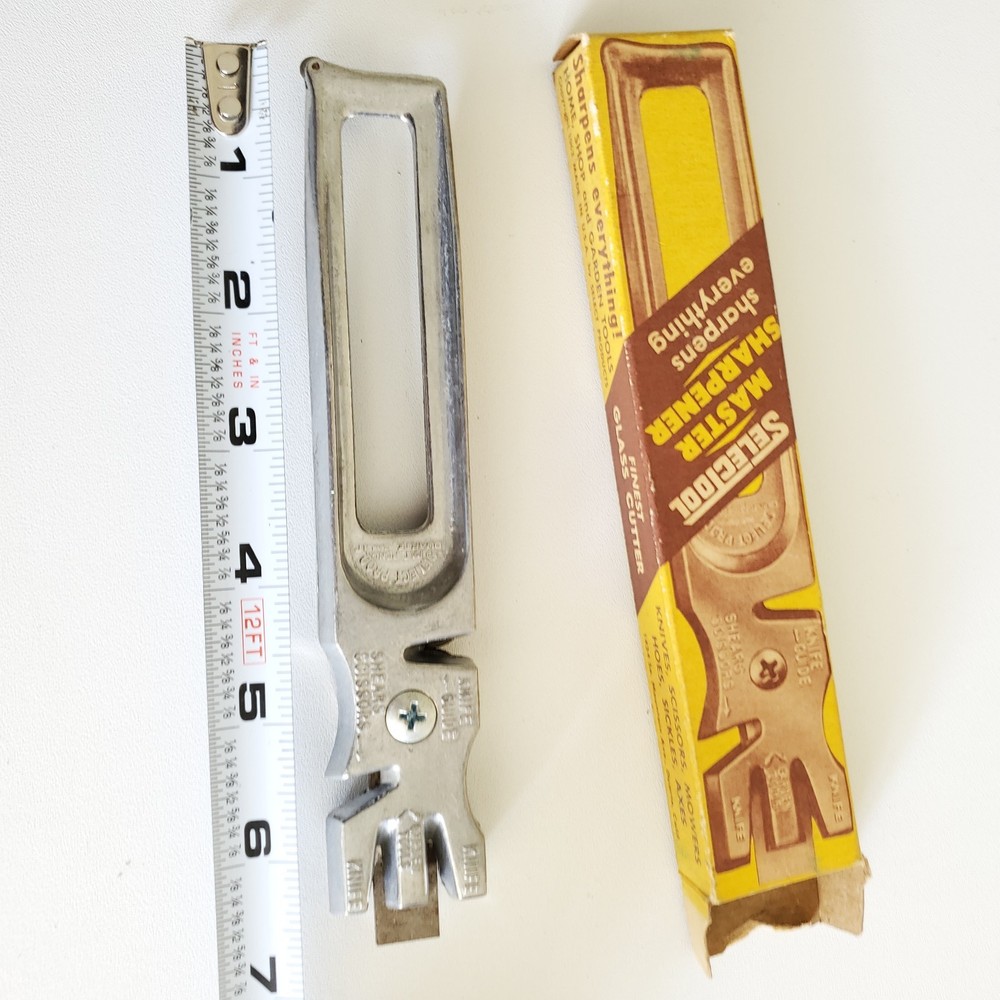 Vintage 1960 Selectool Master Sharpener Original Box & Select Mower Sharpener