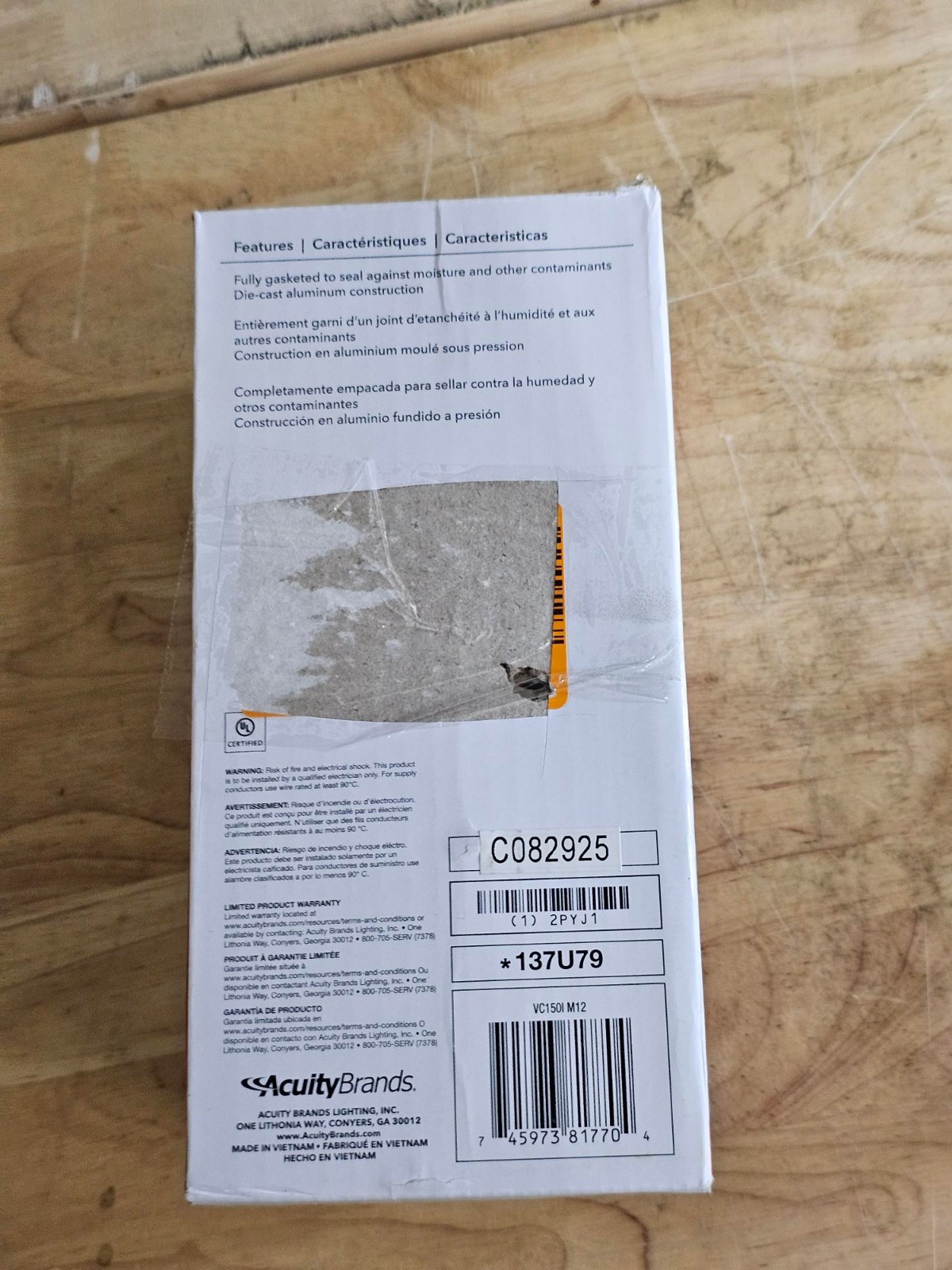 150w Incandescent Utility Vapor Tight Ceiling Mount Fixture