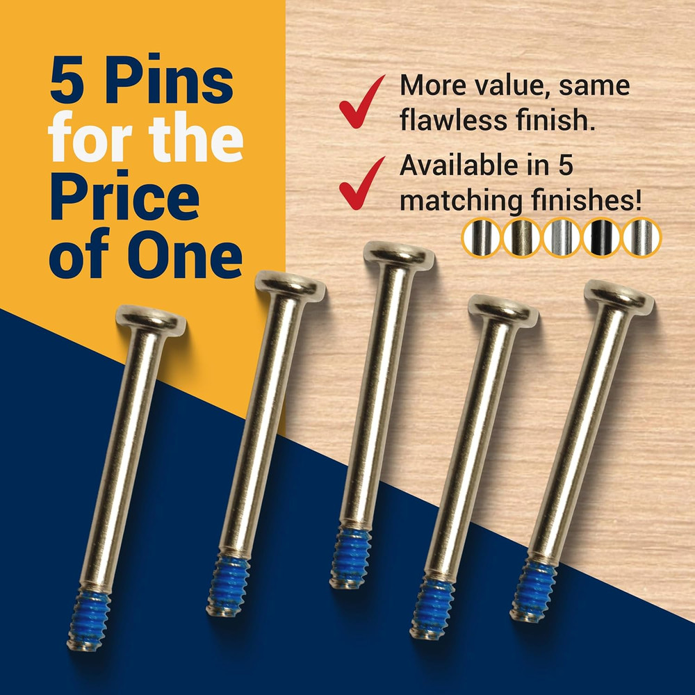 Door Lock Pin for Emtek Doors | (5 Pack) Privacy Lock Push Pin Replacements For