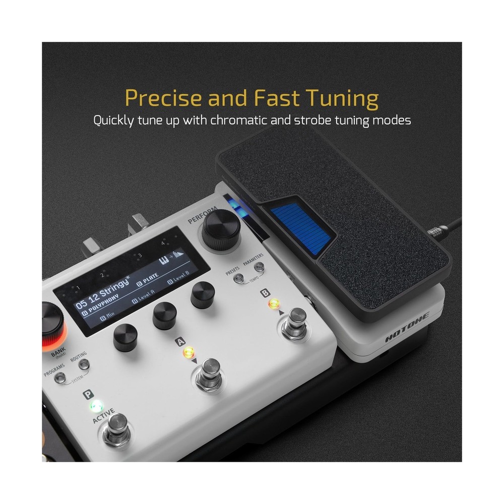 HOTONE Multi-function 4 in 1 Switchable Volume & Expression Pedal with Buffer...