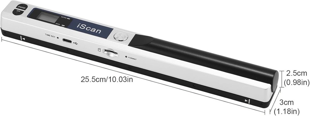Compact 900 DPI Portable Scanner - Wireless A4 Imaging with 16G SD Included