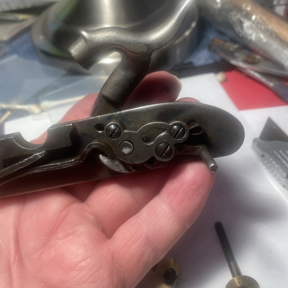 CVA Lock Assembly With Bushings And Bolts From 50 Caliber Hawken Muzzleloader.