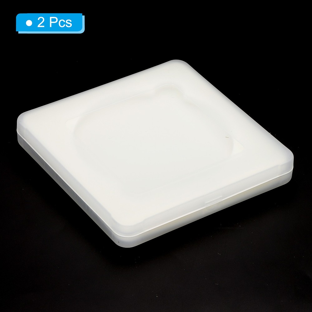 2Pcs 95mm Lens Filter Case Camera Filter Case Portable Lens Filter Box Plastic