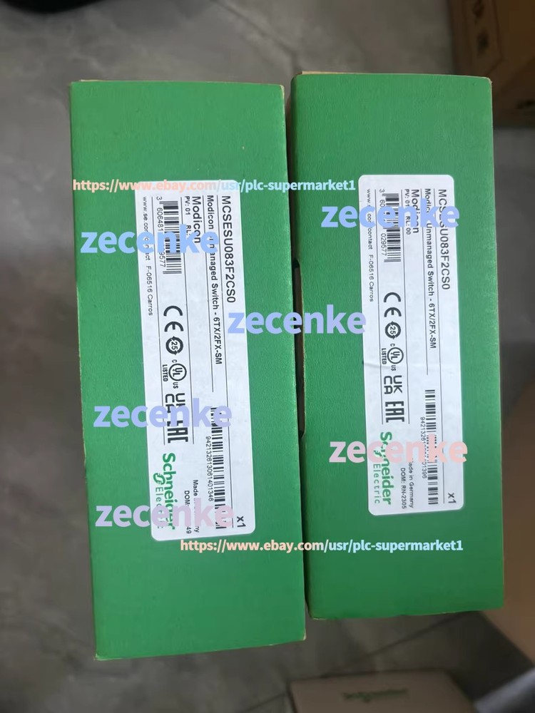 MCSESU083F2CS0 1pcs Schneider Modicon Unmanaged Switch 6TX/2FX-SM-
