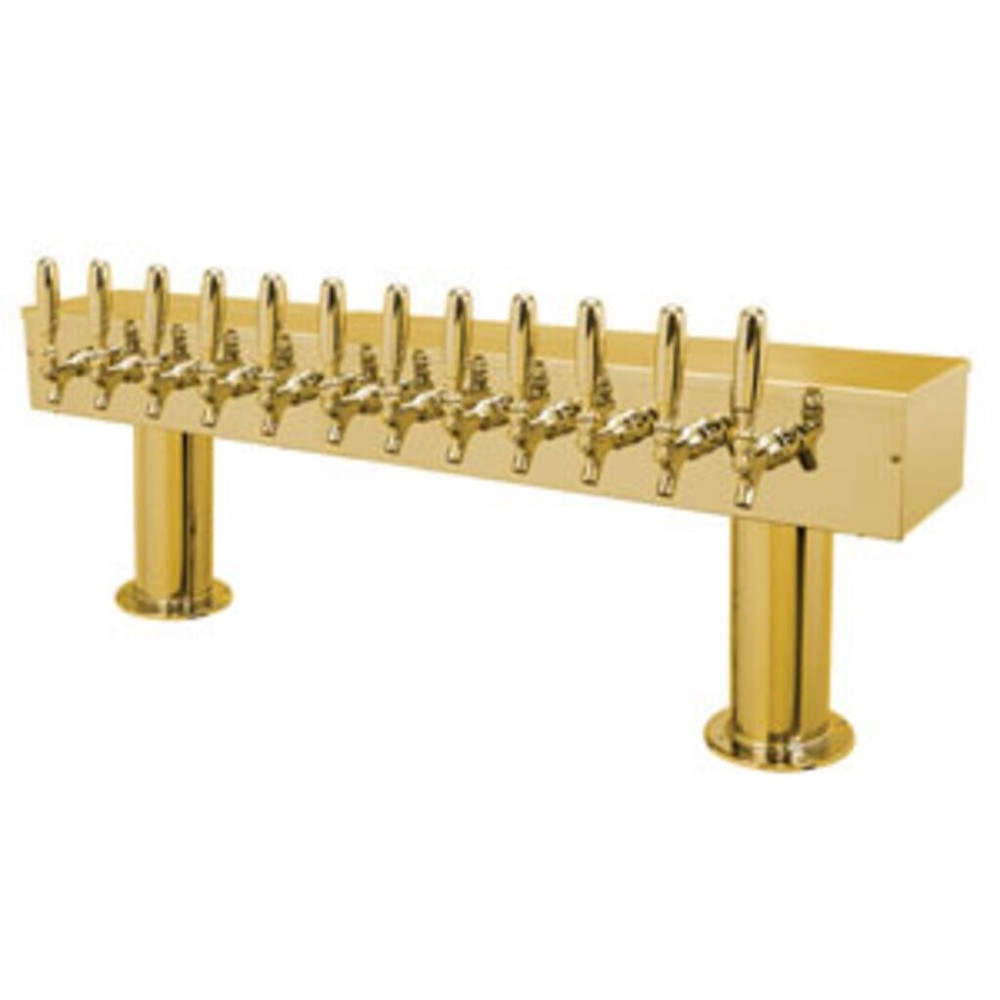Gold Draft Beer Tower - 12 taps - micro matic - Draft Equipment - Air Cooled