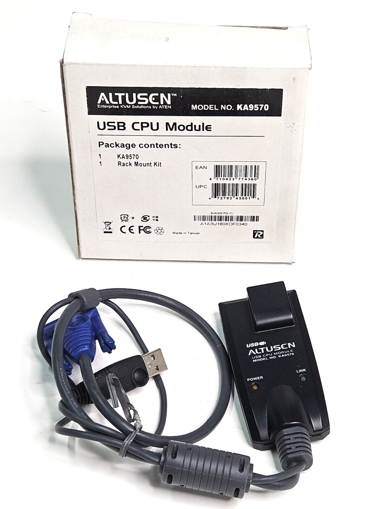 ALTUSCN KA9570 USB CPU MODULE KVM Adapter Cable