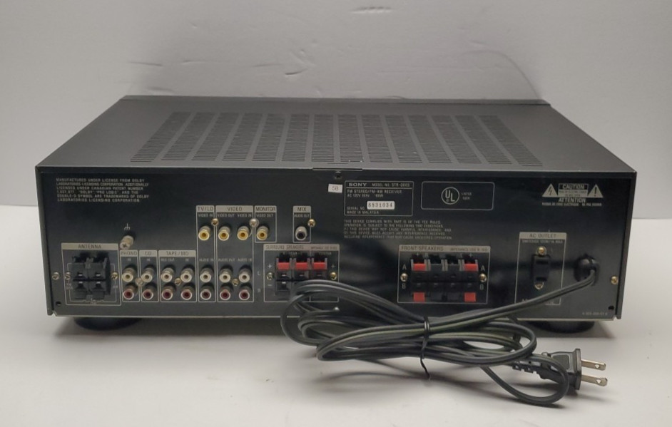 Sony STR-D665 Audio Video Control Center Receiver