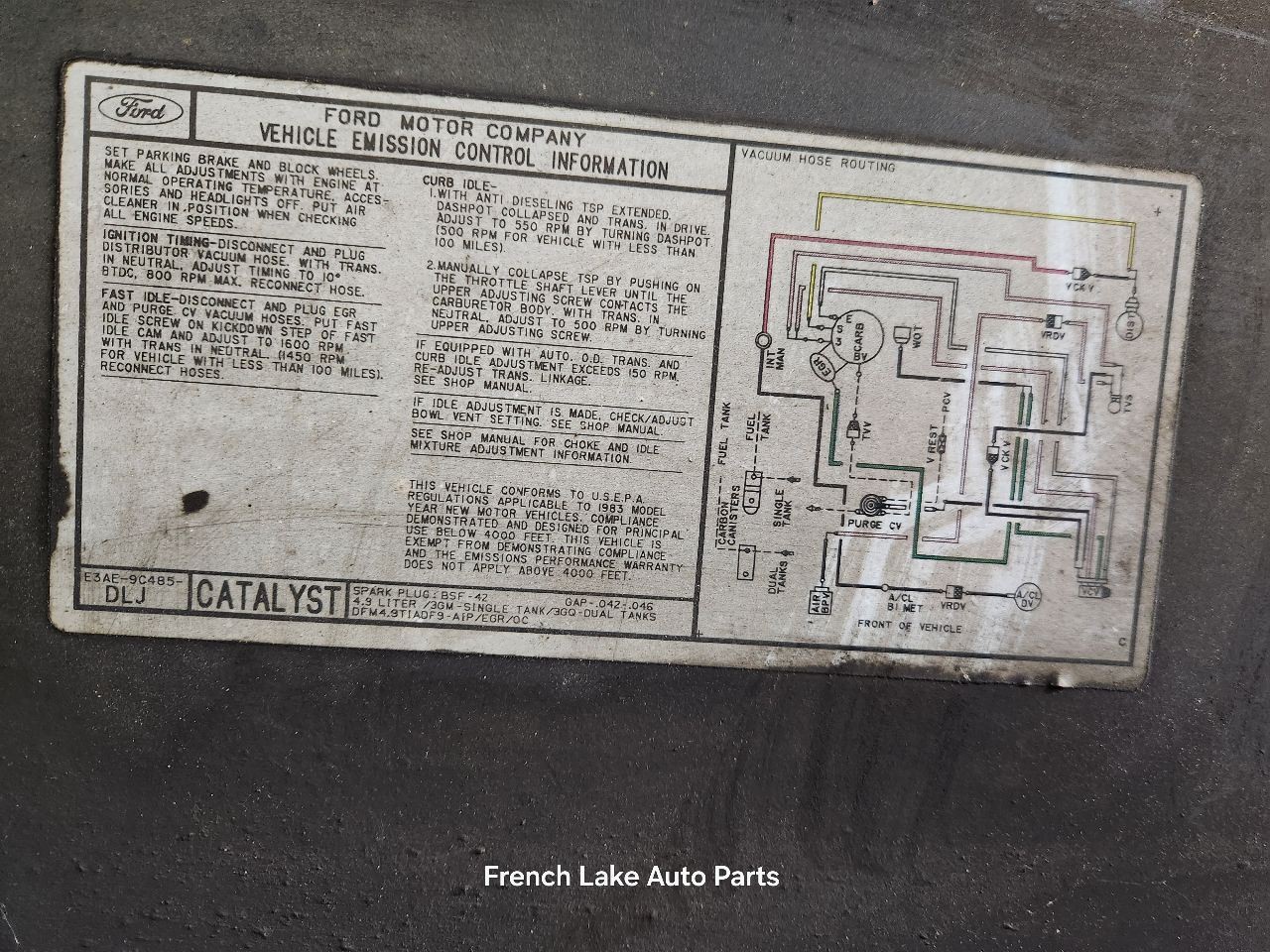 Automatic Transmission C6 4.9L Fits 75-91 FORD E150 VAN 1337984