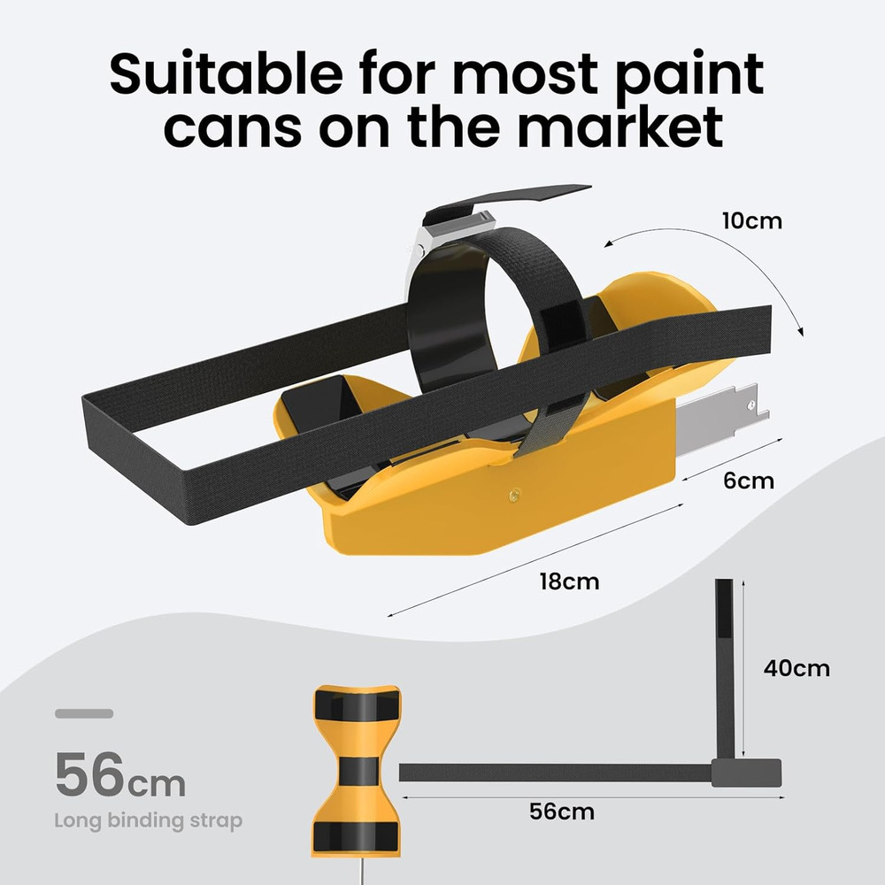 Universal Paint Can Shaker with One-Click Adjustment for 2" to 4" Cans