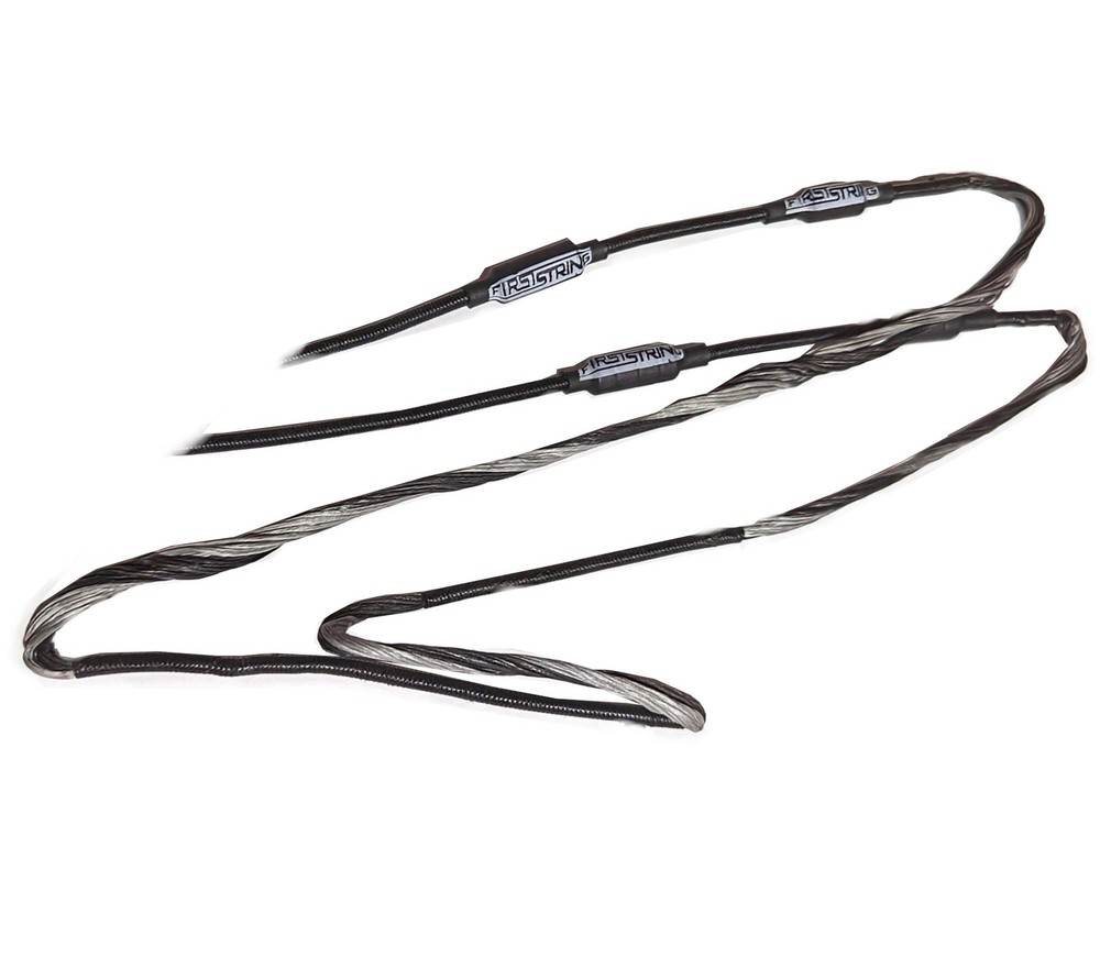 First String Bowtech Realm X String & Cable Set (Silver/Black) #FS-RealmX-SCSet
