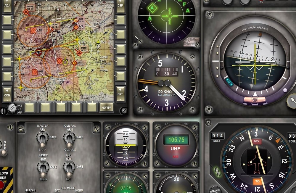 A10 WARTHOG COCKPIT instrument panel CDkit
