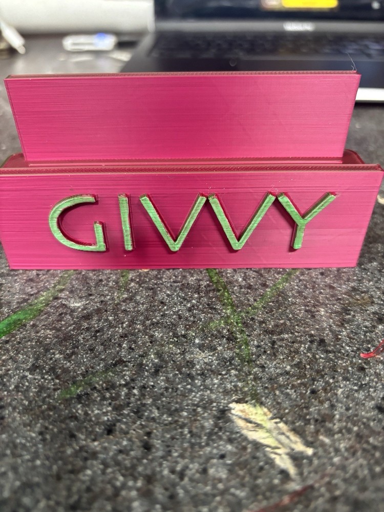 3d Printed Card Stand