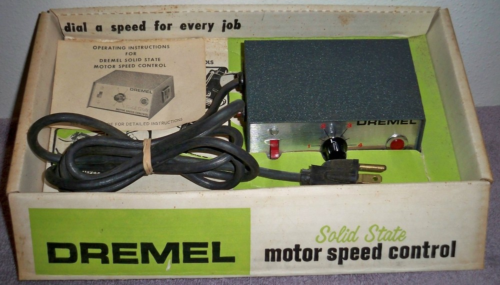 Vintage DREMEL Solid State Motor Speed control with Original Box / No. 219