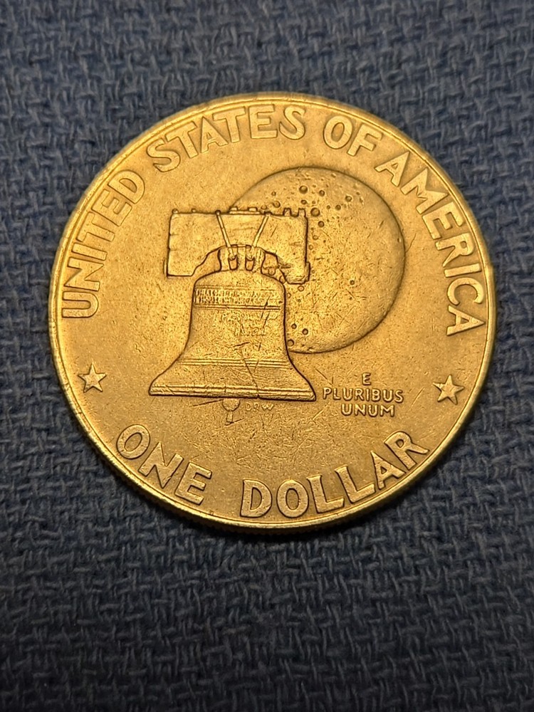 Two Bicentennial Eisenhower $1. D, No Mint Mark.