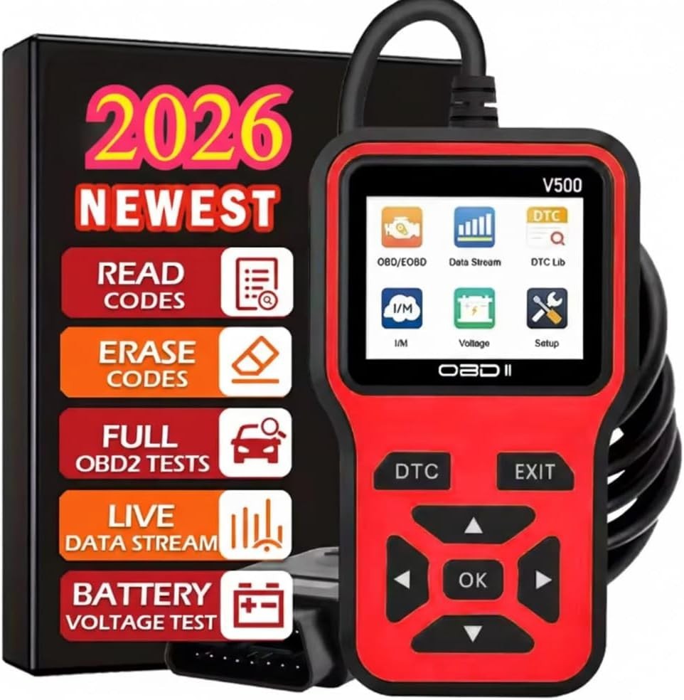 V500 OBD2 Scanner Diagnostic Tool, Professional Code Reader with Live Data Strea