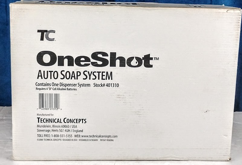 OneShot Automatic Touch-Free Hand Soap Dispenser System Chrome #401310