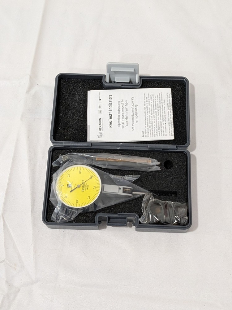 TESA Horizontal Dial Test Indicator: 0.80 mm Max 599-7031-13