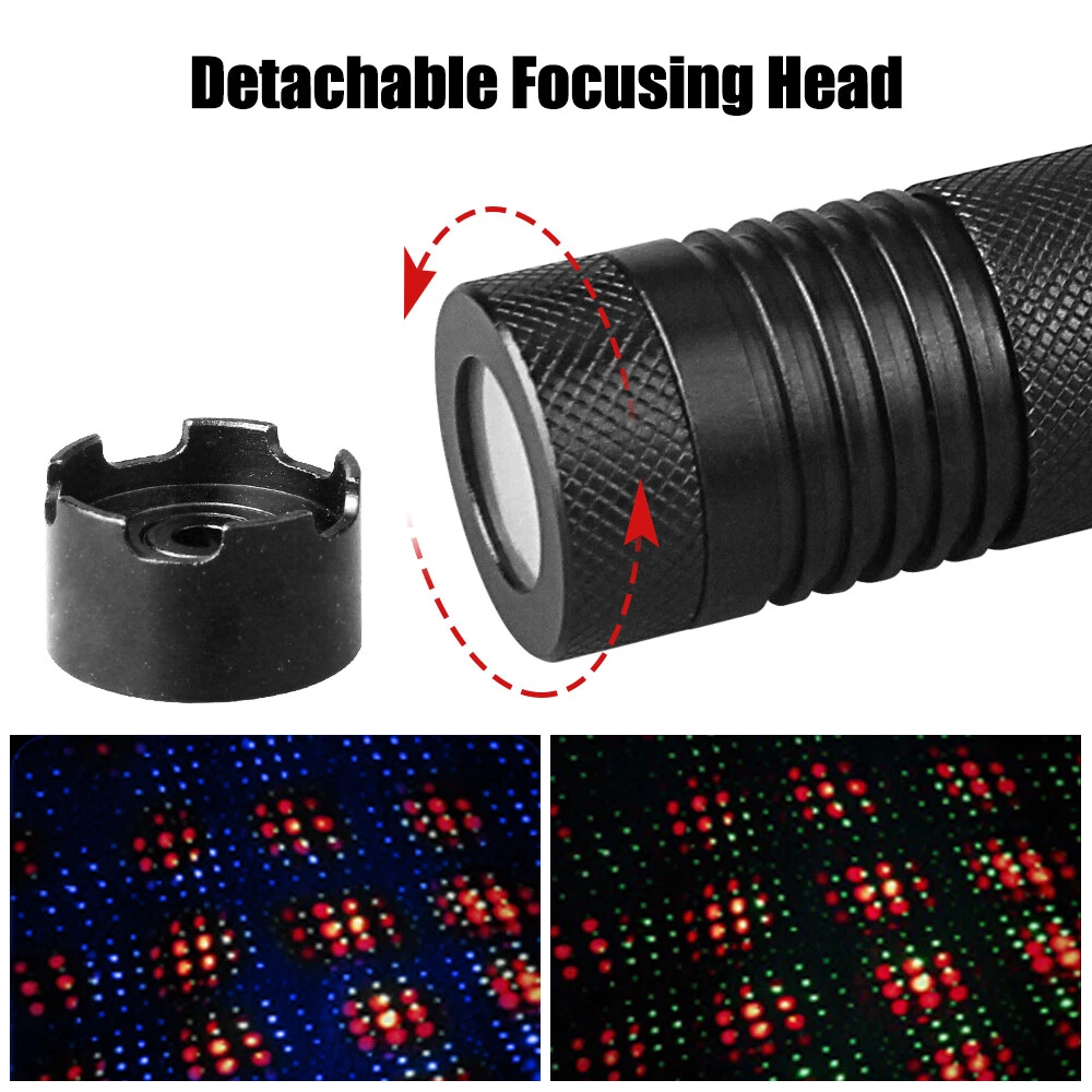 Laser Blue / Red Two Colors Fixed Focus Laser Pointer Visible Beam Lights