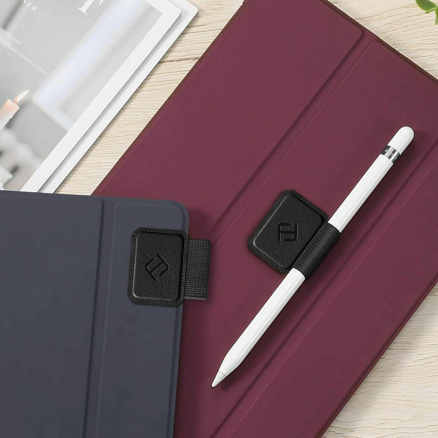 [4 Pack] Pen Loop Holder for Apple Pencil 1st 2nd Gen Elastic Adhesive Pen Pouch