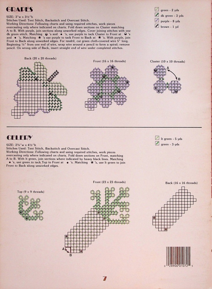 Magnets Take Place Plastic Canvas Patterns Projects By Leisure Arts