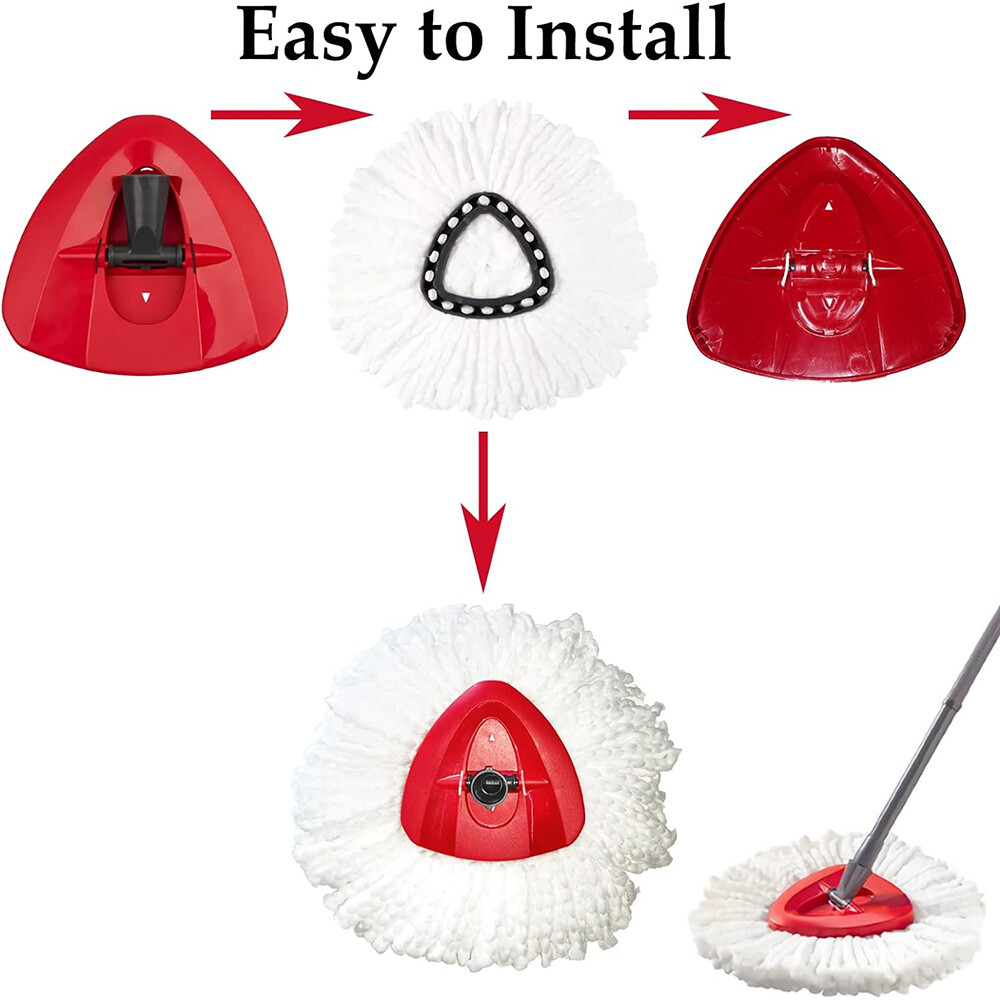 Replacement Microfiber Mop HEAD For O-Cedar Spin Mop Easy Clean Wring Refill