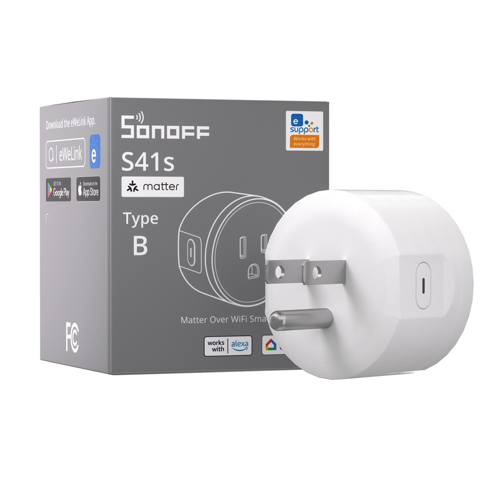 4x SONOFF Wifi Smart Plug 15A Timer Schedule Matter Smart Outlet Wireless Socket