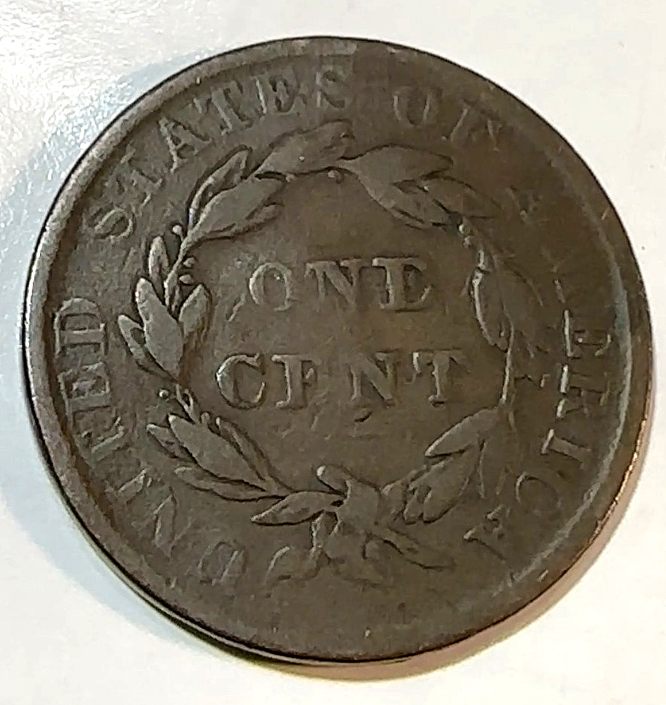 1835 Large Cent Nice Original VG Choice Planchet CHRC