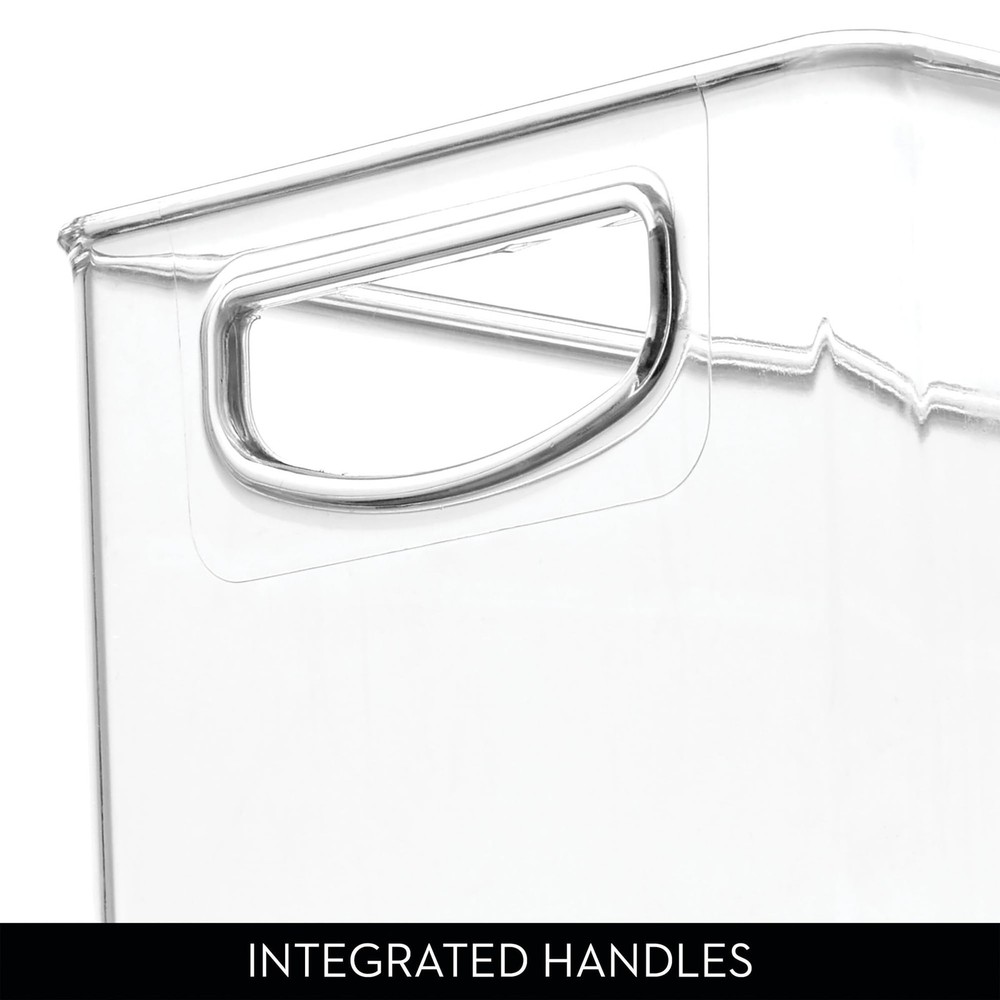 iDesign Plastic Stackable Pantry Bin - Storage Bin with Handles for Cabinets ...