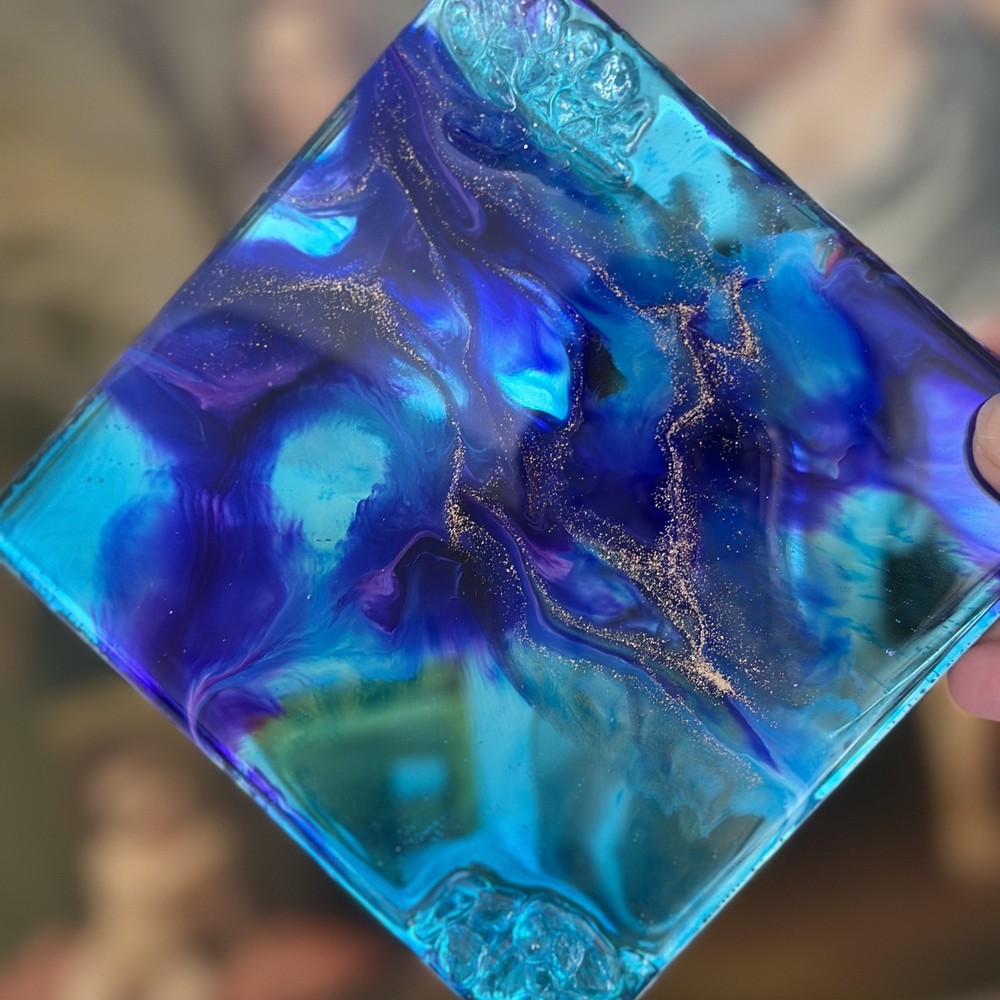 Blue Ocean Resin Coaster Set