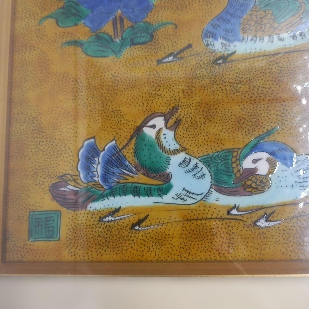 Cloisonné craft peacock and peony