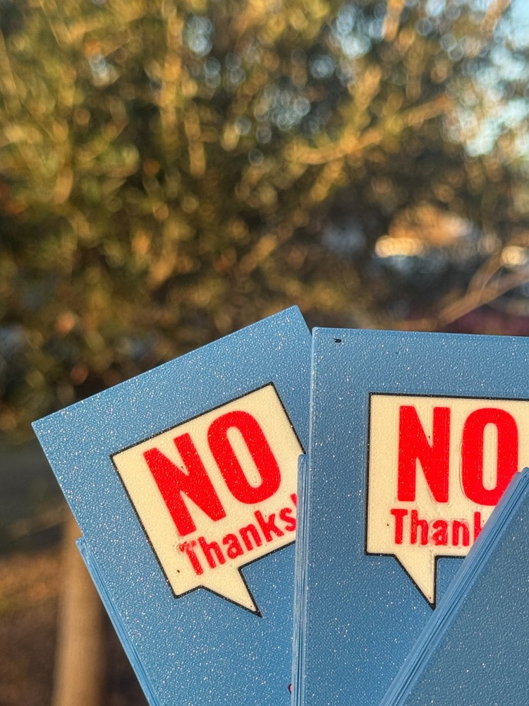 No Thanks Card game box MISPRINT