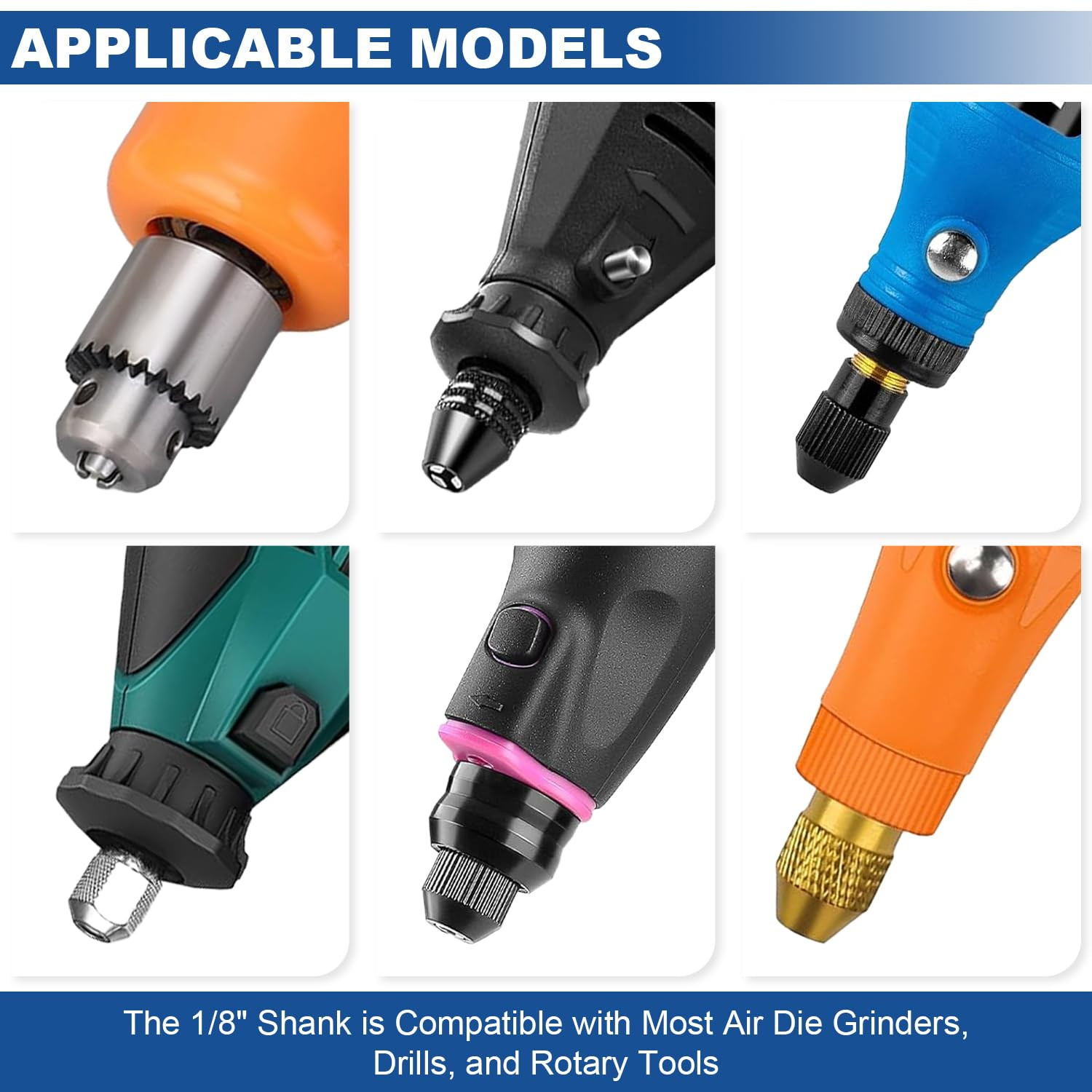 115PCS Polishing Buffing Wheels for Dremel Tool Accessories, 1/8" Shank Polishin