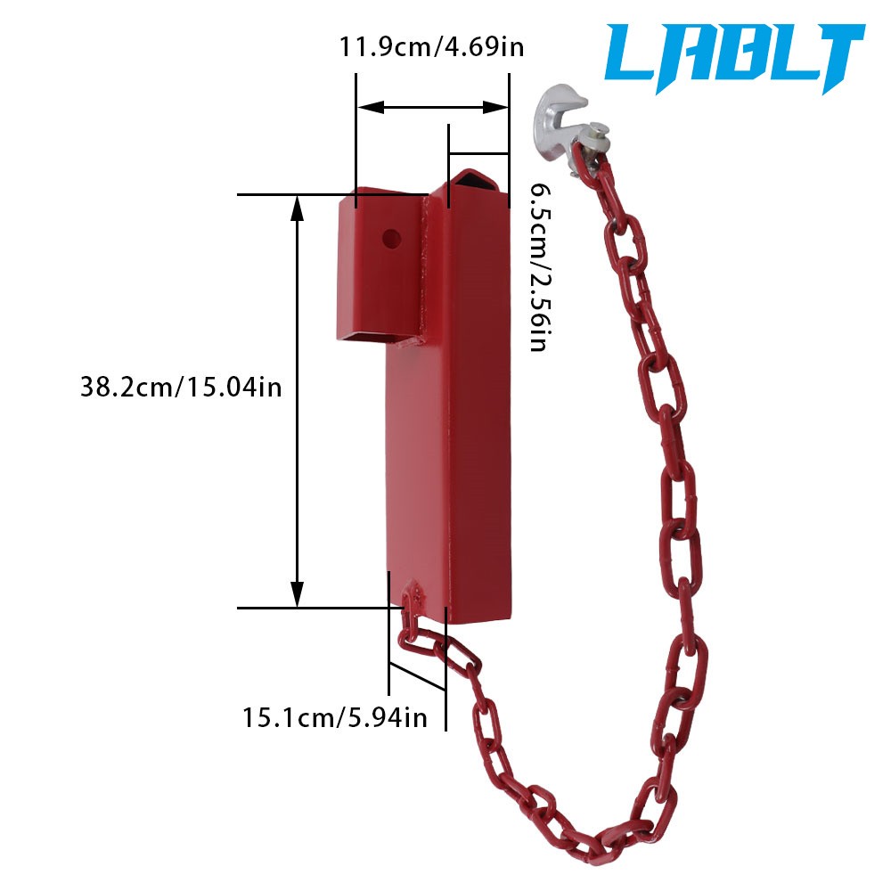 LABLT 2" Forklift Hitch Receiver Trailers Towing Adapter Pallet Forks Attachment