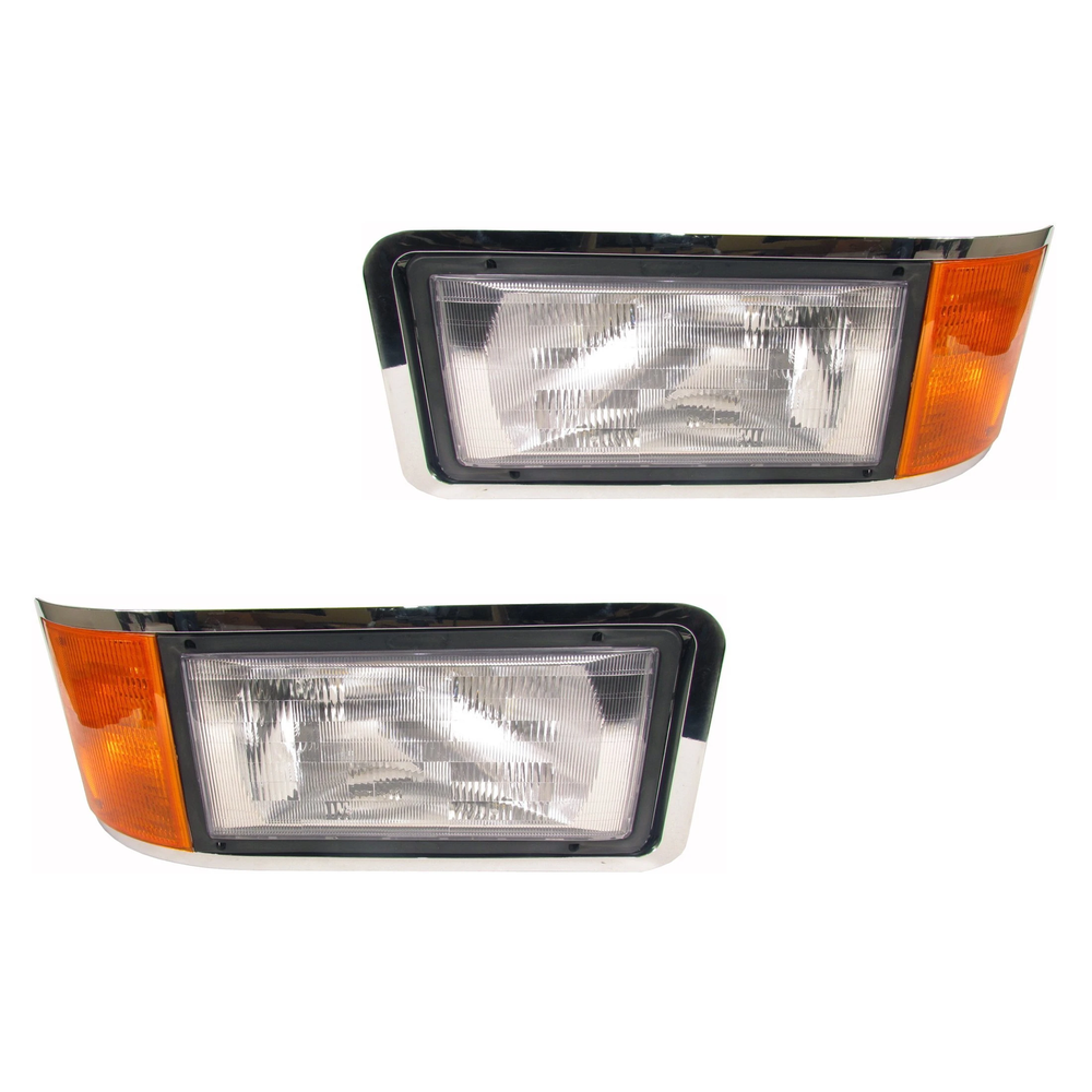 Fortpro Headlights Assemblies with Corner Lamp for Mack Ch Models - Both Sides |