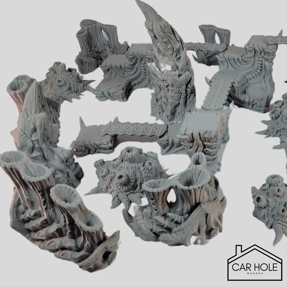 The Hive Kill Team Set - 3D Printed Alien Terrain for 28mm Sci-Fi Wargaming