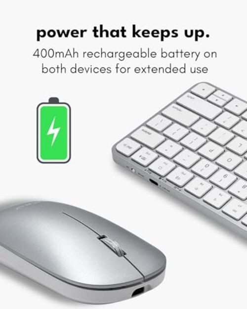 Apple Wireless Keyboard and Mouse for Mac - Dual Mode (Bluetooth + Silver