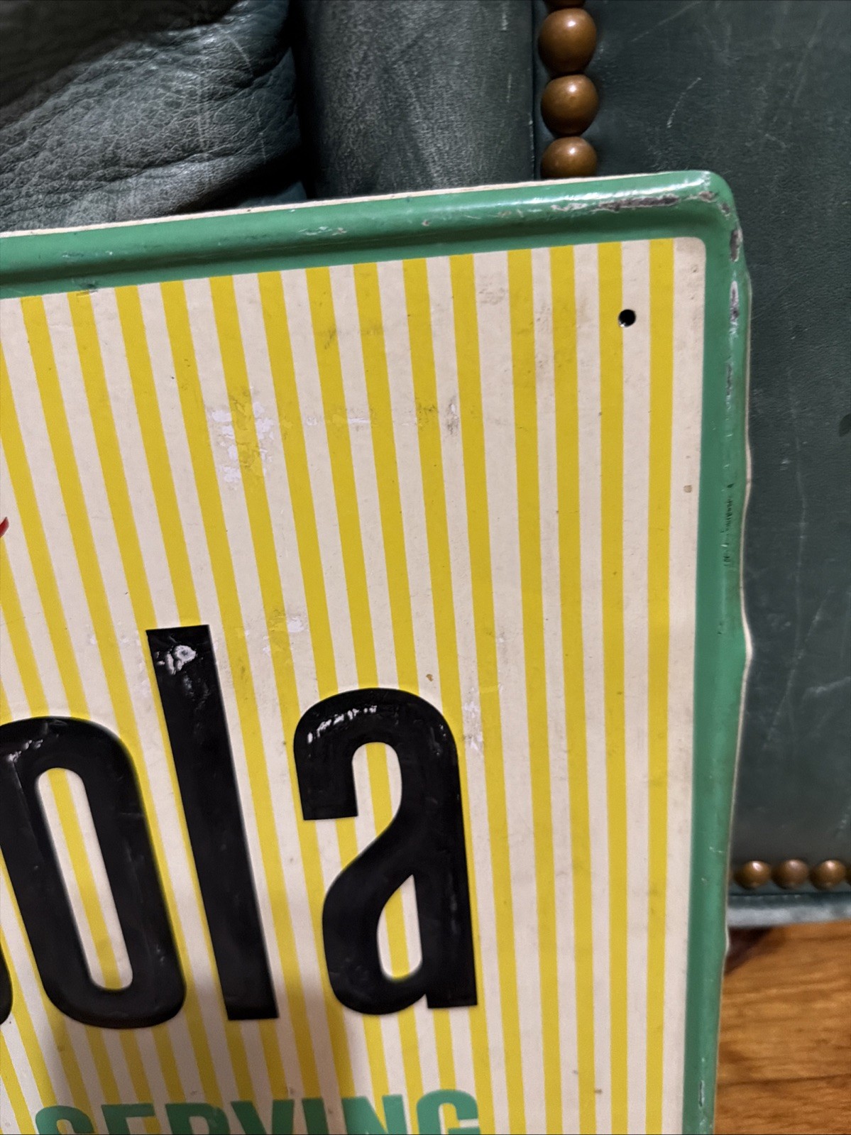 Original 32” Diet Rite Cola Advertising Sign